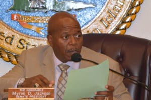 Senate President Myron Jackson (File photo)