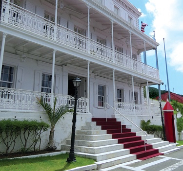 Government House, before the storms. (File photo)