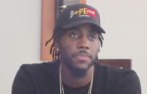 NBA player Rakeem Christmas speaks Monday at a news conference.