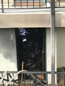 Fire damage at Barbados building of Sapphire Beach Resort 