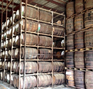 Barrels of rum aging in the Cruzan warehouse represent future revenues for the territory.