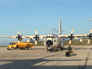 A plane brings a load of FEMA supplies into the territory. (FEMA photo)