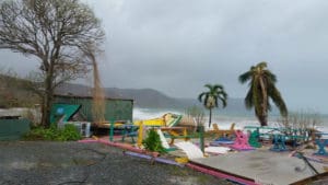 Hurricane Maria blew away this Cane Bay restaurant. (Facebook photo, posted on many pages, photographer unknown) 