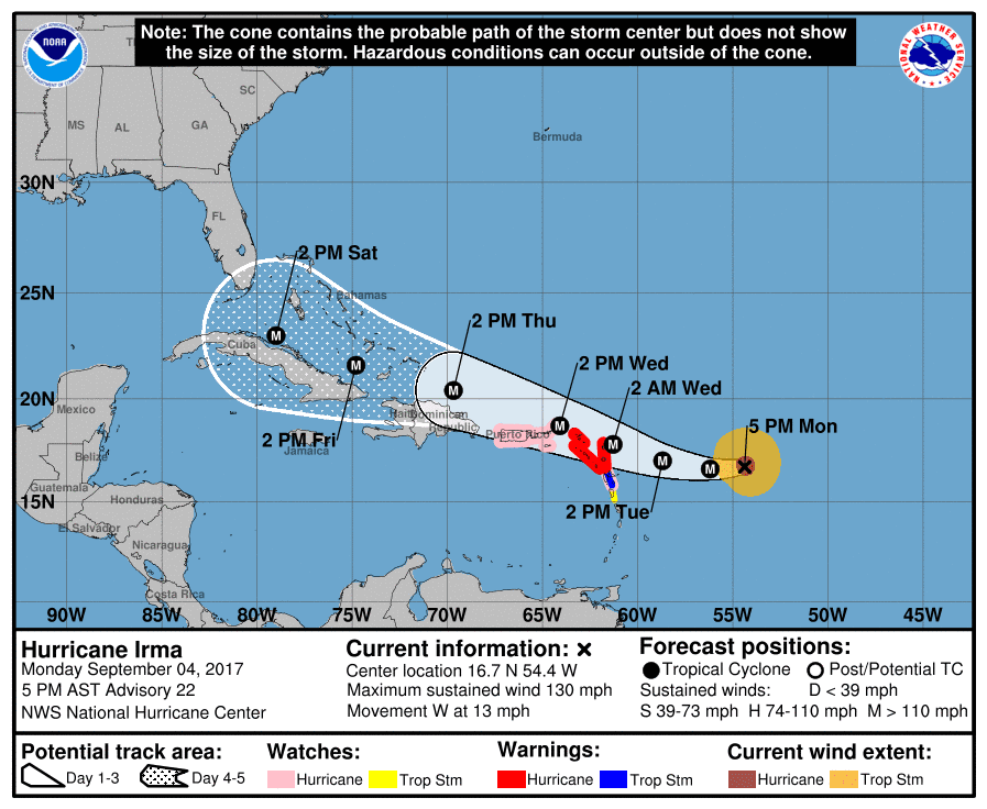 irma where is it now