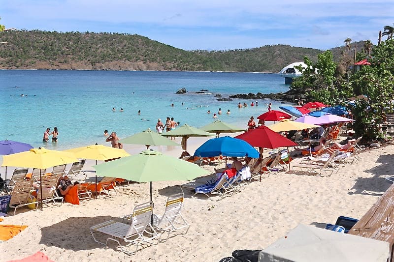 Coki Beach was filled with visitors last week.