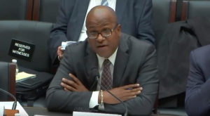 Water and Power Authority Executive Director Julio Rhymer testifies at the House Energy Subcommittee Thursday. (Screen capture of Rhymer at the hearing from the House Energy Subcommittee)