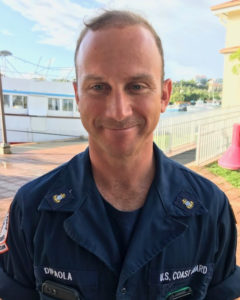 Jacob DiPaola of the U.S. Coast Guard is the new chief deputy branch director on St. John.