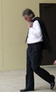 Jeffrey Prosser in 2008 leaving a court hearing on St. Thomas.
