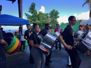 Members of the Rising Stars Youth Steel Orchestra perform at ‘Agriculture in Recovery.'