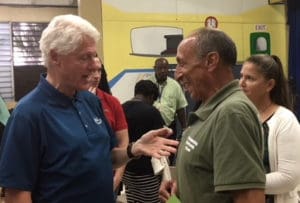 Clinton talks to Steve DeBlasio of the Bloomberg Group.