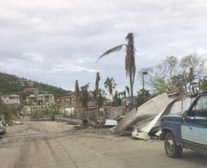 Access to Coral World along the Coki Point road remained a challenge for months after the storms. (Submitted photo)