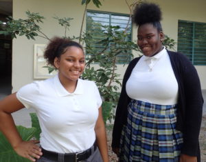 Vashti Parris and Dianna Arthurton at St. Croix Educational Complex.