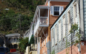 Houses climb the hill on Garden Street. (David MacVean photo)