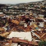 Destroyed house in the Tutu