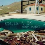 Boat on St. Thomas waterfront
