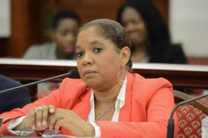 Tanya-Marie Singh testifies before the Senate in 2016. (File photo)