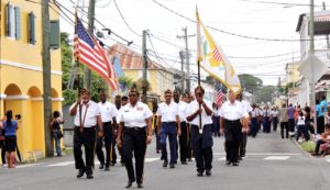 Members of the American Legion march