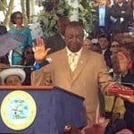 Lt. Gov. Osbert Potter being sworn in