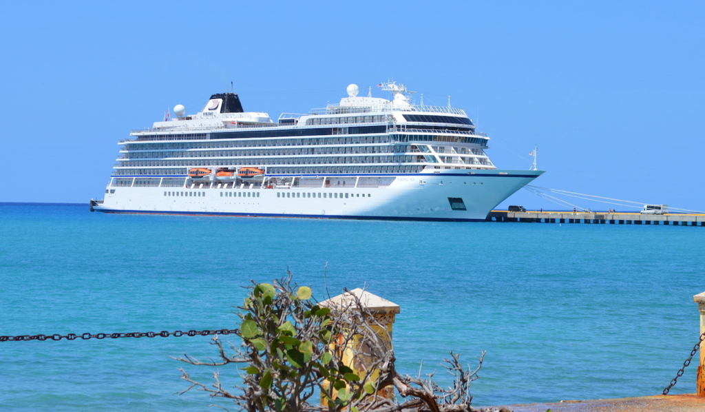 The cruise ship Viking Sea in port in Frederiksted St. Croix in March. (Bill Kossler photo)