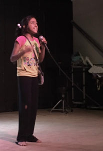 Keishliany Vasquez performs a comedic monologue.