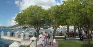 Artist's conception of Charlotte Amalie waterfront improvements. (Government House image)