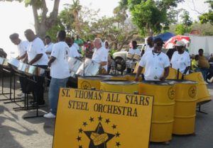 The St. Thomas All Stars perform in Saturday's Pan O Rama.
