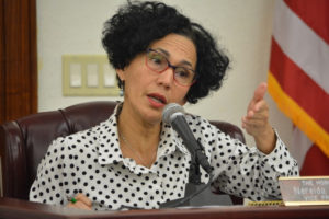 Sen. Nereida Rivera-O’Reilly introduced a motion Wednesday to subpoena the V.I. Carnival Committee’s records. (V.I. Legislature photo)