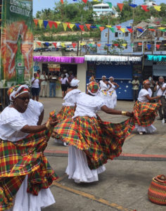 The Caribbean Ritual Dancers perform the bamboula.