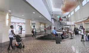 Designs for the redeveloped Rohlsen include a 'great room' at the center of the airport.