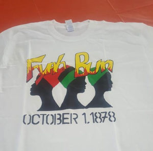 The Fireburn T-shirt commemorates 'The Three Queens.'