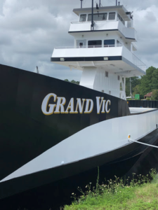The Motor Vessel Grand Vic, owned and operated by Love City Car Ferries Inc.