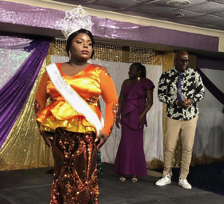 Rachelle Jn-Paptiste wears the crown she just won as Miss St. Croix. (Elisa McKay photo)