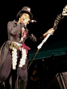 Temisha Libert, known on stage as 'Caribbean Queen,' took on a voodoo vibe as she defended her title, winning the Caribbean Monarch crown Tuesday for the fourth time. (Melody Rames photo)