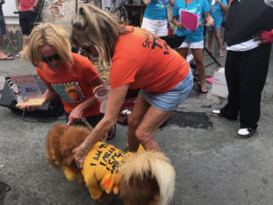 Irene Homa and her dog Lucky Lucy took third place as Dr. Seuss's "The Lorax."