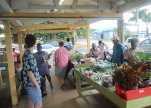 Cucumbers and other produce were on sale at the La Reine farmer's market on St. Croix recently. (Bill Kossler photo)