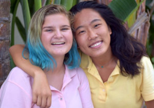 Grace Randall and Maggie Huang of Antilles School have been named National Merit Scholarship finalists. (Submitted photo)