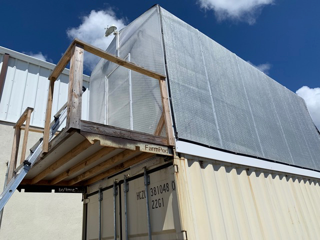 The FarmPod at the William D. Roebuck Industrial Park is the second one constructed. The first is in Santa Fe. (Anne Salafia photo)