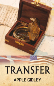 The cover of Apple Gidley's new novel, 'Transfer," which will be released March 31.