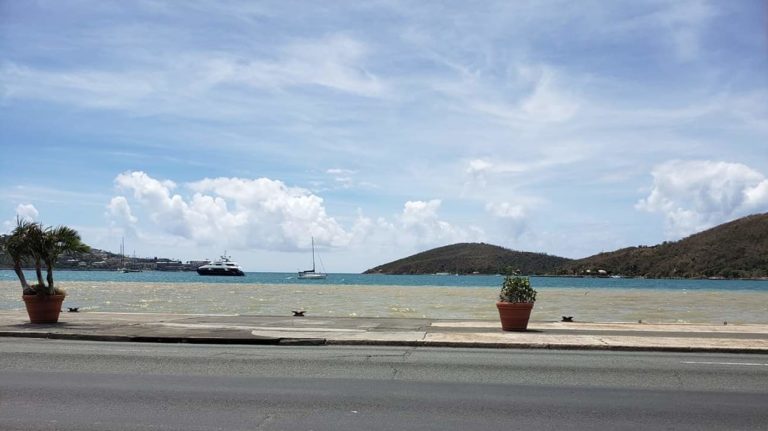 Burst Water Main Injects Sediments Into Charlotte Amalie Harbor