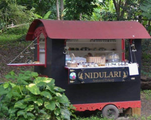 Nidulari Gypsy Food Truck is nestled into the greenery on Mahogany Road. (Photo by Merryn MacDonald)