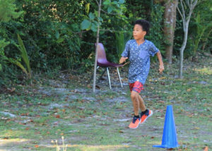 Andre Walker keeps his focus as he runs to victory for his relay team. (Photo provided by Al LaBorde)