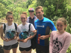 The Rainer family came from Alabama to take part in the event. They are, from left, Virginia, 14; Leighton, 17; Dad Ryan; Jonathan, 19; and Suzanne, 12.