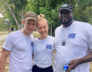 Andre and Andrea Cilliers and Shelton Gore from Tesm River Runners.