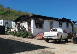 The fire scene, the morning after. (Judi Shimel photo)