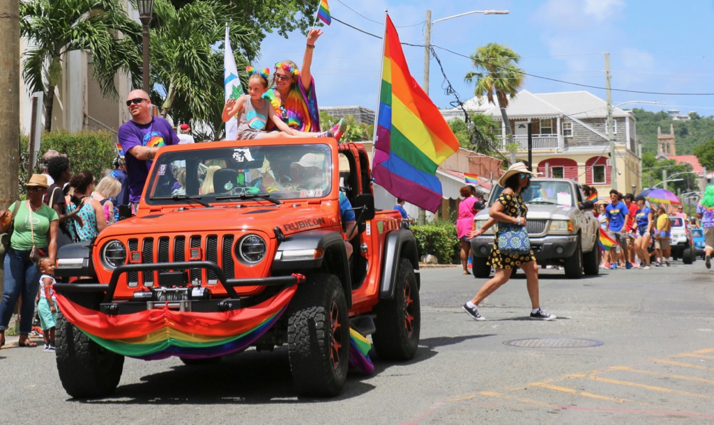 It was a sea of colors as people of all ages participated in the 2019 St. Croix Pride Parade. (Linda Morland photo)