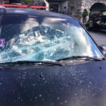 Smashed windshield at the Marketplace.Amy Roberts. jpeg