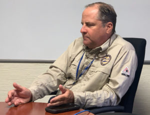 Lawrence Kupfer discusses WAPA's Transformation Plan during an interview Monday. (Source photo by sap)
