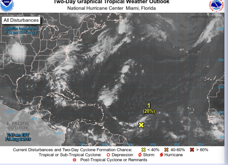 Tropical Depression Unlikely to Strengthen Before Hitting USVI