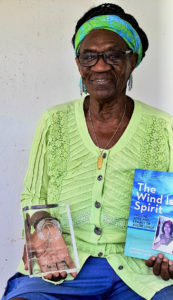 Gloria Joseph with the Lambda Award she won in June 2017 for 'Wind is Spirit.' (Submitted photo)