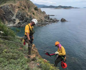 National Park Service technical climbers search Ram Head. (NPS photo)